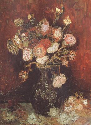 Vincent Van Gogh Vase wtih Asters and Phlox (nn04) Spain oil painting art